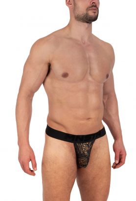 M2337 String Tanga black/gold | M