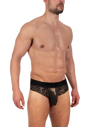 M2337 Cheeky Brief black/gold | M