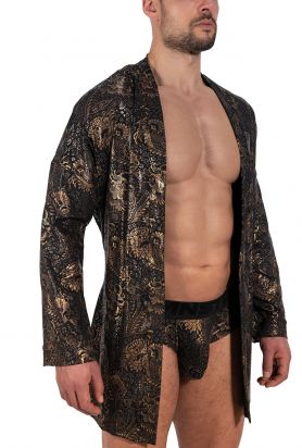 M2337 Night Robe black/gold | S/M