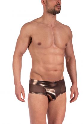 Intimo Men's Liquid Metallic Bikini Brief Underwear 