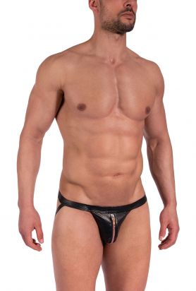 M2369 Zipped Jock black | XXL