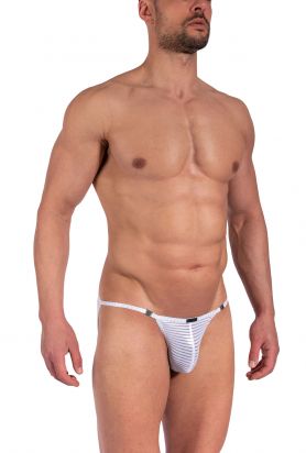 M2375 Stripper Tanga silver | M