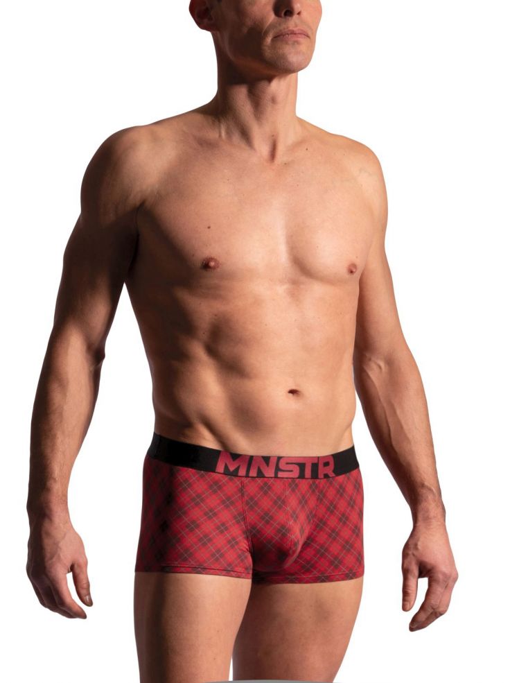 M2224 Micro Pants check red | S