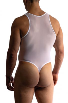 Manstore Fine Mesh Body Thong Black 101-2-06189/8000 at International Jock