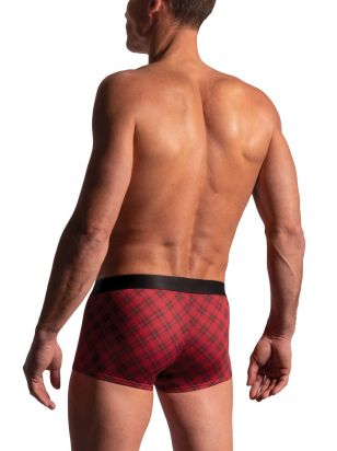 M2224 Micro Pants check red | S
