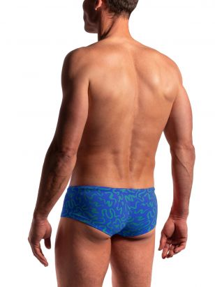 M2284 Beach Hot Pants print bleu | M