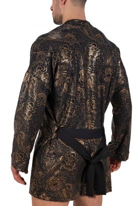 M2337 Night Robe black/gold | S/M