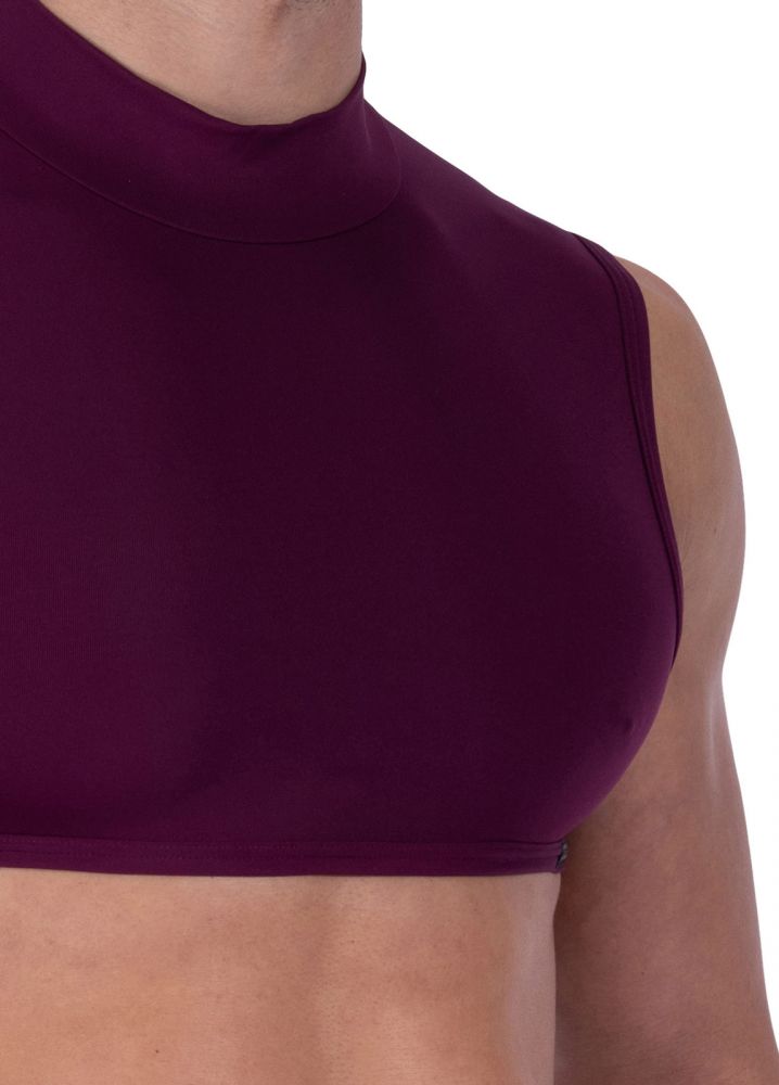 M2320 Cropped Top bordeaux | M